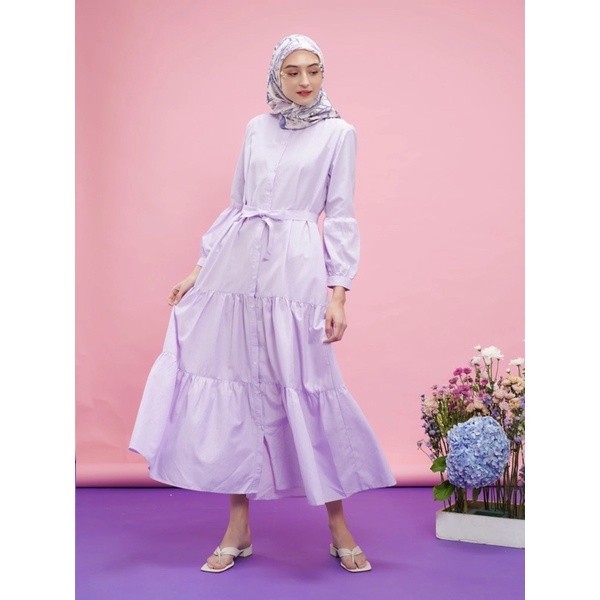 lavra dress light purple aleza alezalabel