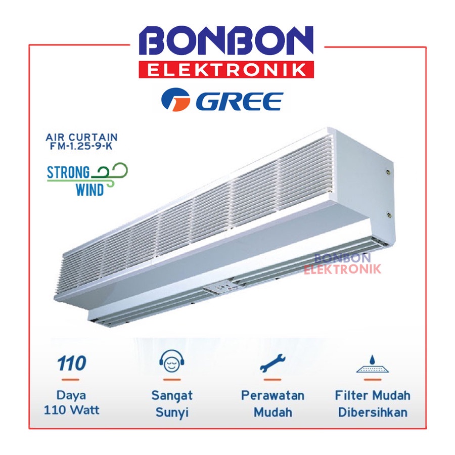 GREE Air Curtain 90cm FM-1.25-9-K / Tirai Udara 90 cm
