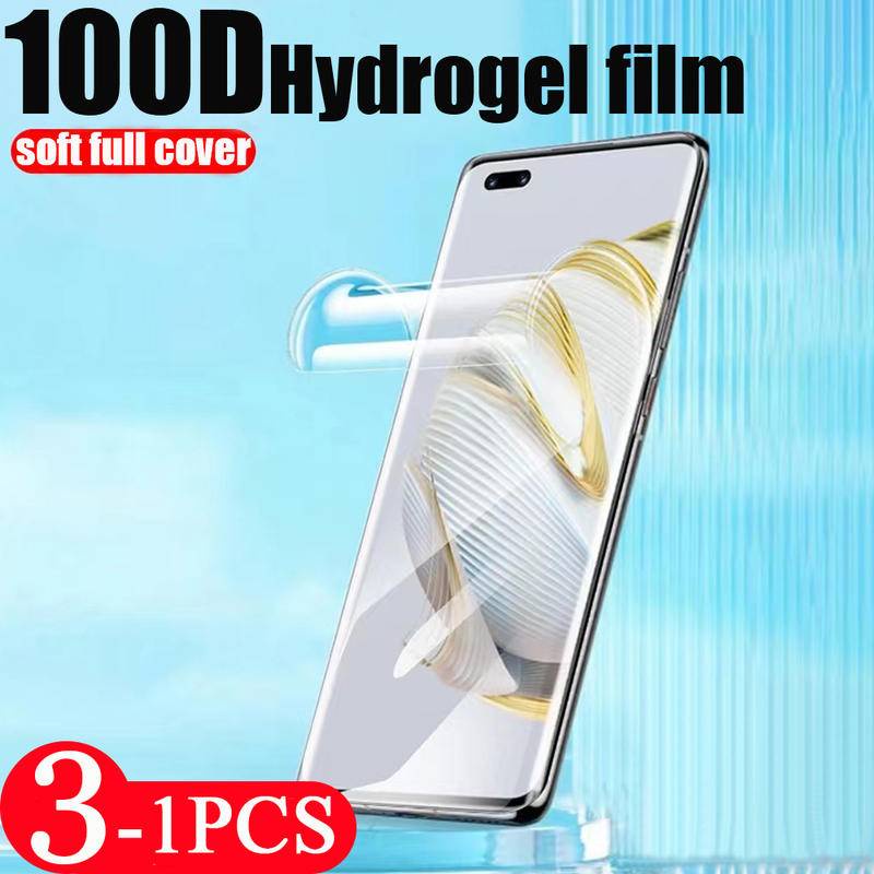 1-3pcs Film Pelindung Layar Hydrogel Untuk Huawei Nova 10 10Z 9 8 8i 7 Pro SE