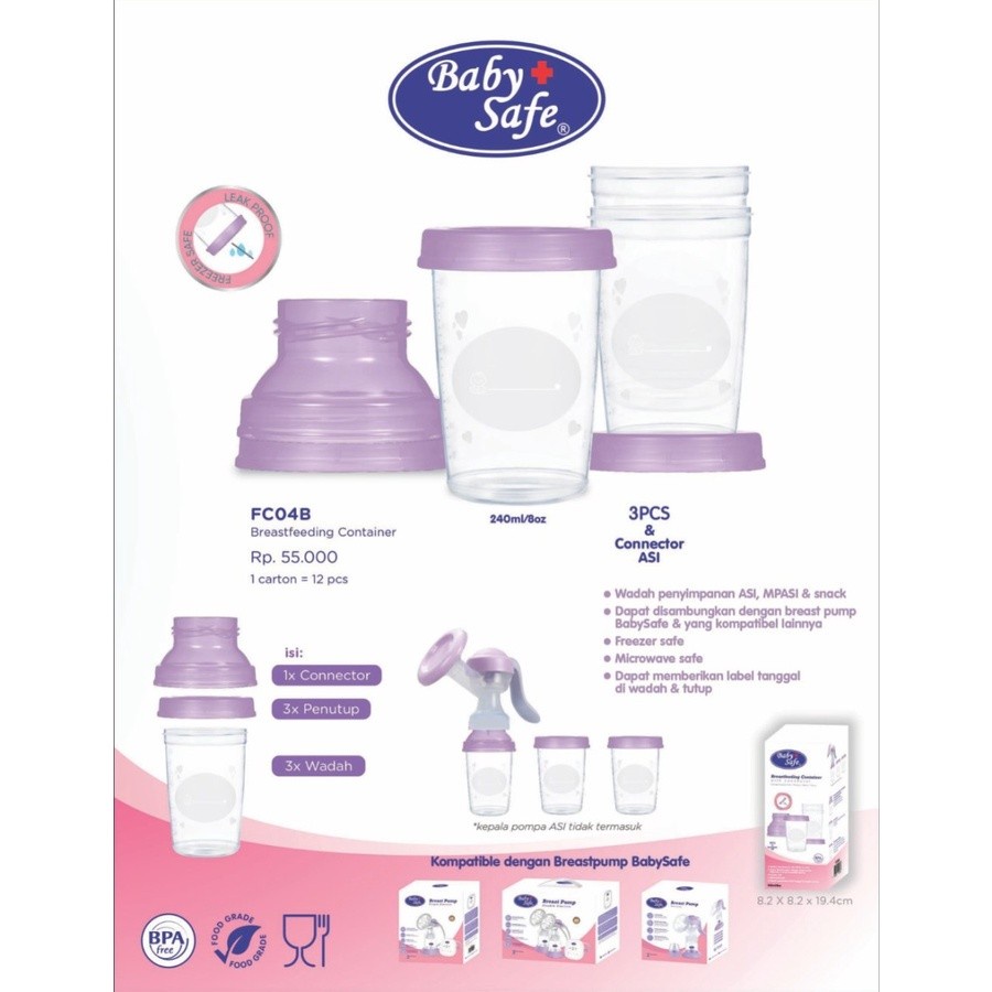 BABY SAFE Container Breastpump