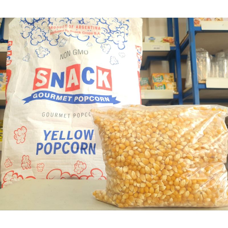 

RB22 Jagung Pop Corn 1Kg / Yellow Pop Corn 1Kg / Pop Corn Agertina 1Kg