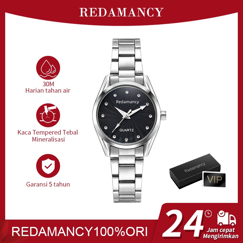 Redamancy Original Jam Tangan Wanita Watch Casual Quartz Arloji putih tahan air