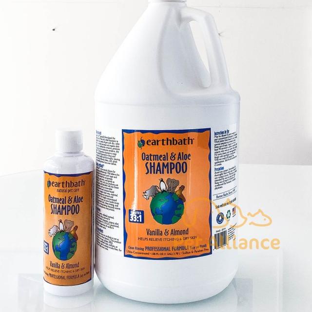 Earthbath Oatmeal & Aloe Shampoo Dog Cat Anjing Kucing REPACK 200ml - Fragrance Free