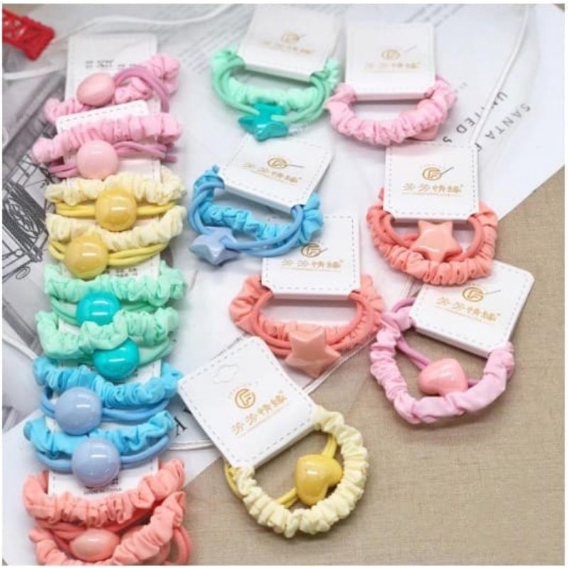 Ikat Rambut 2in1 Bola Scrunchie Premium