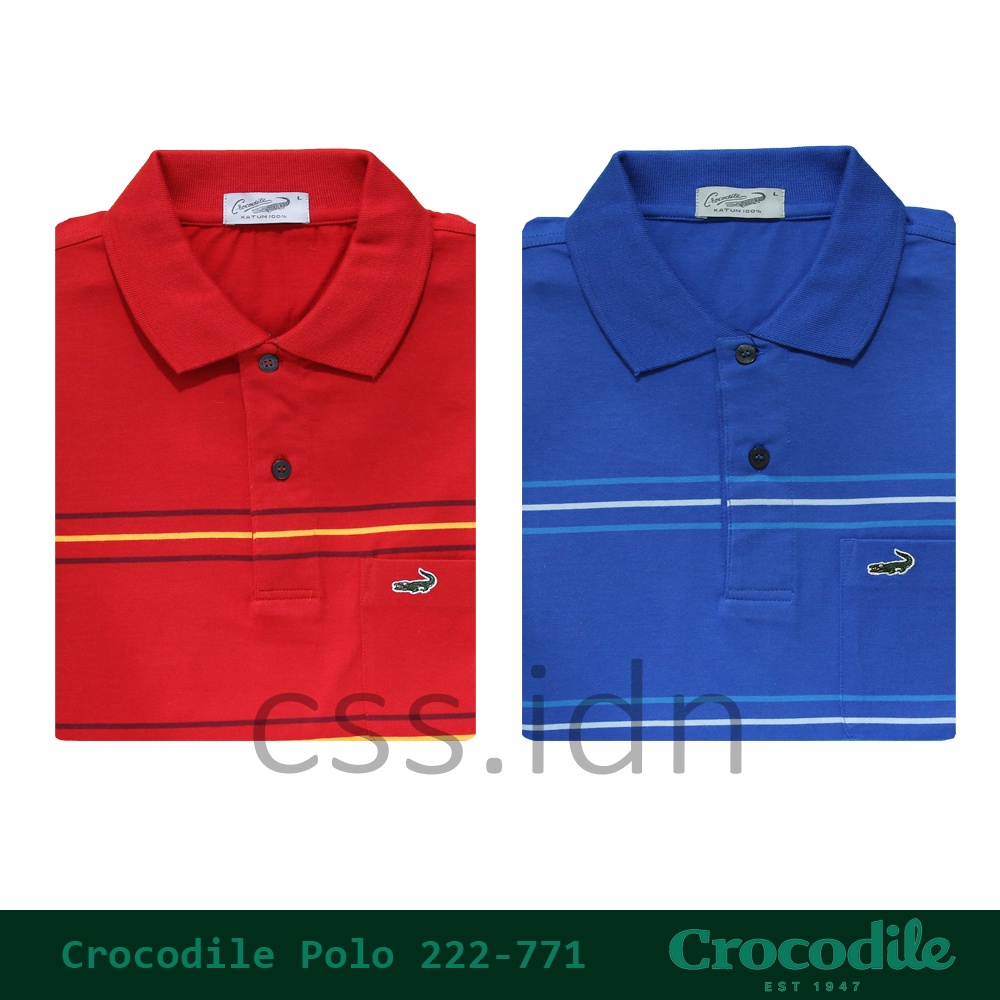 Kaos Kerah Polo Pria Crocodile Slim Fit 222-771