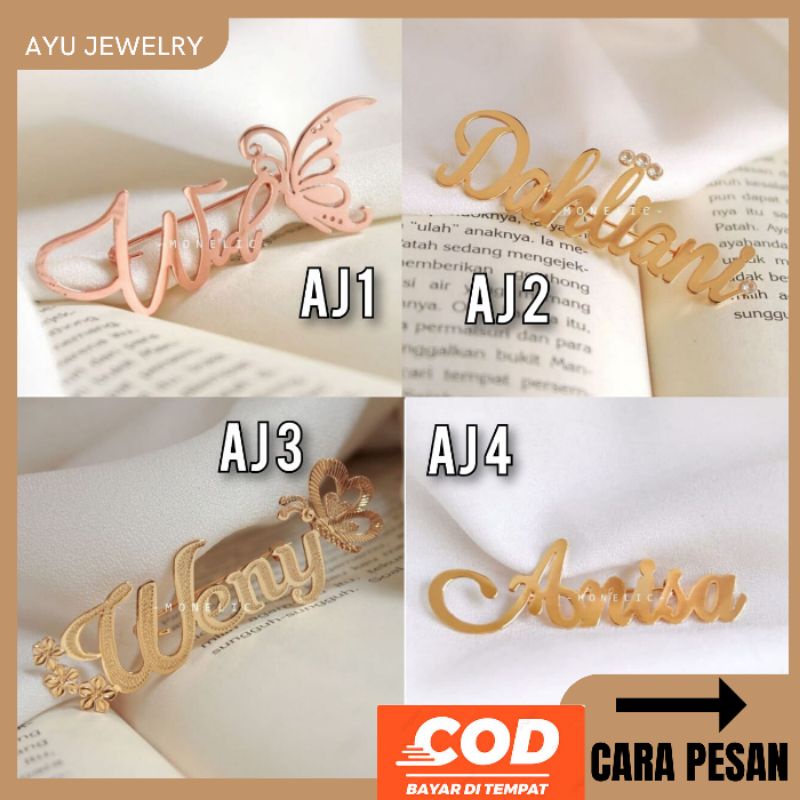 Bros Custom Nama lapis emas Bros Nama hijab Bros logo