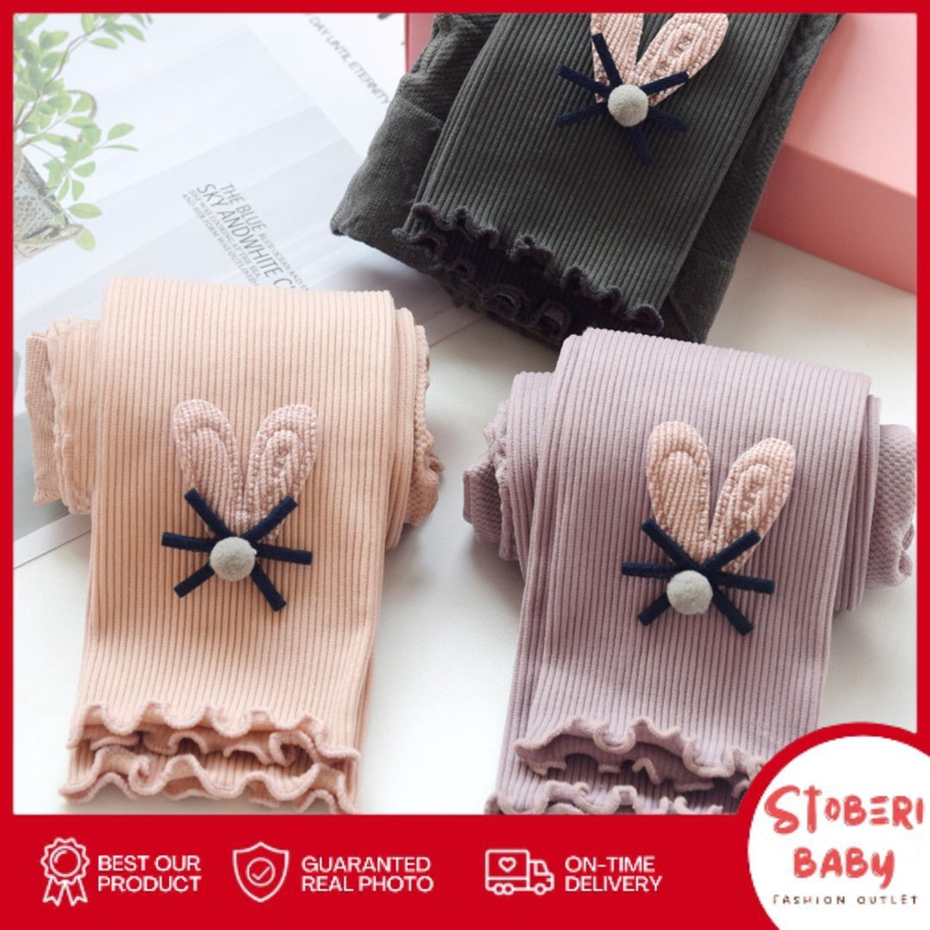 PUNCAK 3.3 stoberi baby - LEGGING PRINCESSBUNNY legging anak perempuan bahan adem/legging import