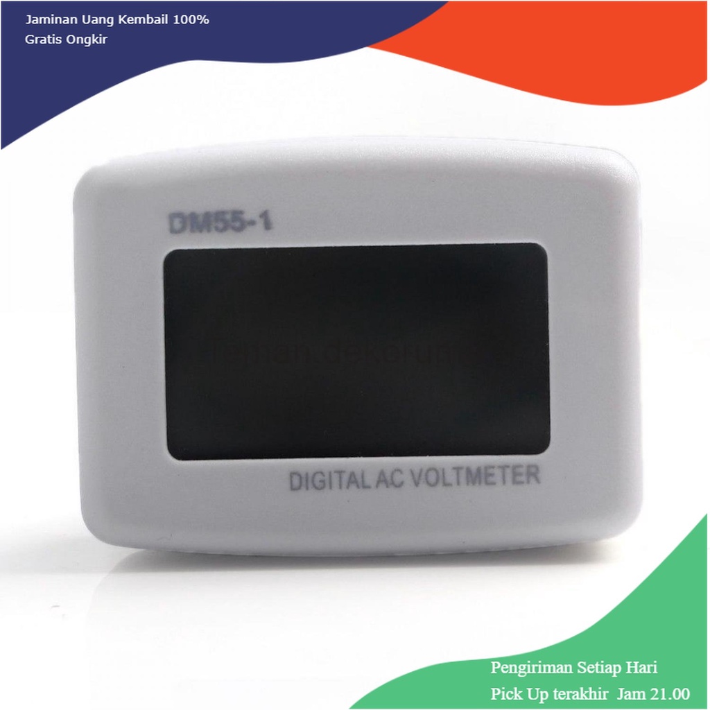 TD-PR2 Voltmeter Digital AC EU Plug 110-300V / Alat Pengukur Listrik - DM55-1