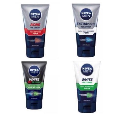 ^ KYRA ^ Nivea Men Facial Foam Face Wash Pembersih Wajah Acne Oil Deep