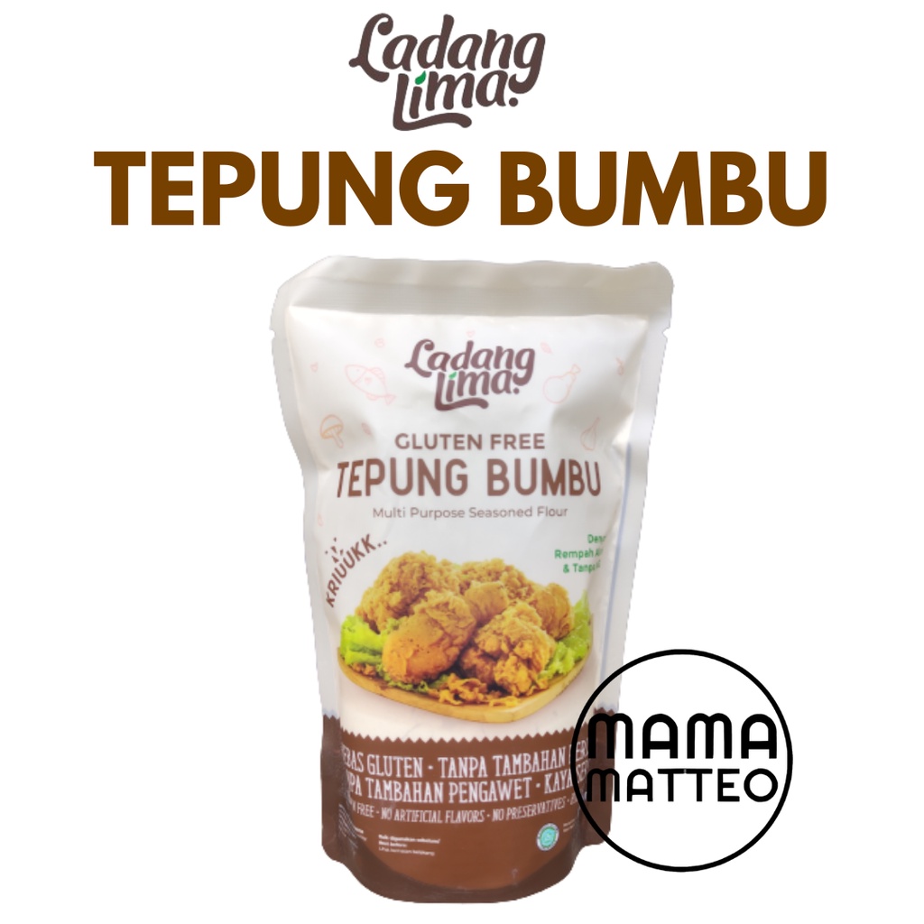 Ladang Lima Tepung Bumbu Crispy 150gr / Tepung Bakwan 200gr / Tepung Pisang 200gr / Gluten Free / BANDUNG