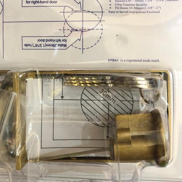 Kunci Pintu Otomatis VYBA - Kunci Kodok Coklat Rumah Auto Lock