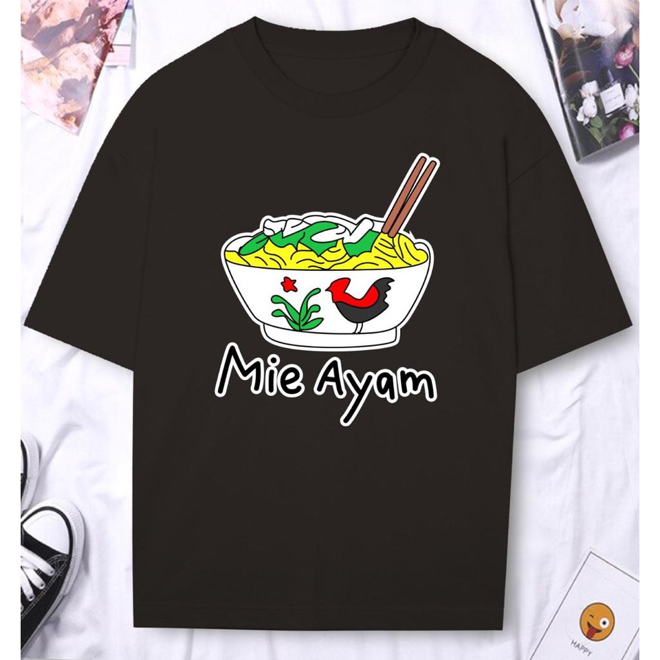 Kaos Pria Kaos Distro Pria TShirt Pria MIE AYAM DTF222 RYZB