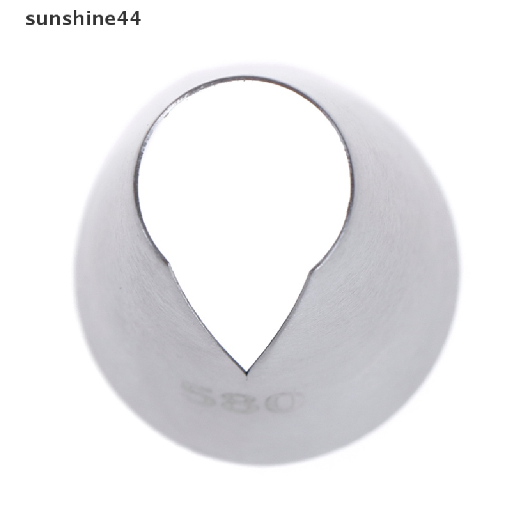 Sunshine 1PC Spuit Piping Icing Bentuk Bunga Bahan Stainless Steel Untuk Dekorasi Kue