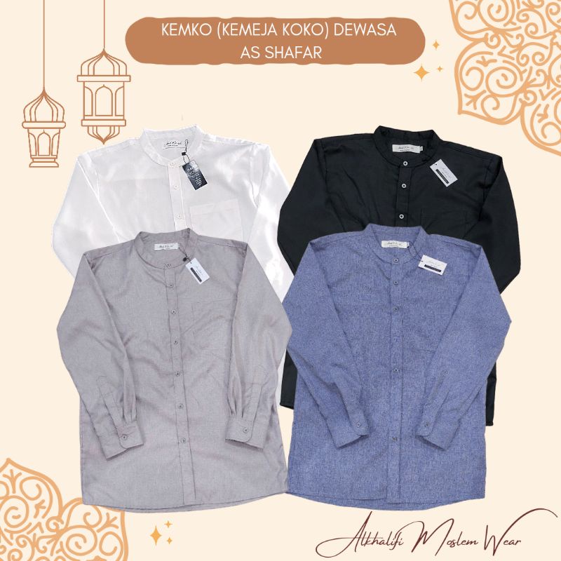 vol 2 - KEMKO (KEMEJA KOKO) DEWASA AS SHAFAR Premium Quality By Alkhalifi Moslem Wear