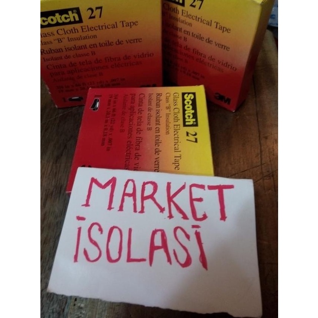 Isolasi / Solasi/ solatip listrik Scotch / scoth 27 3M