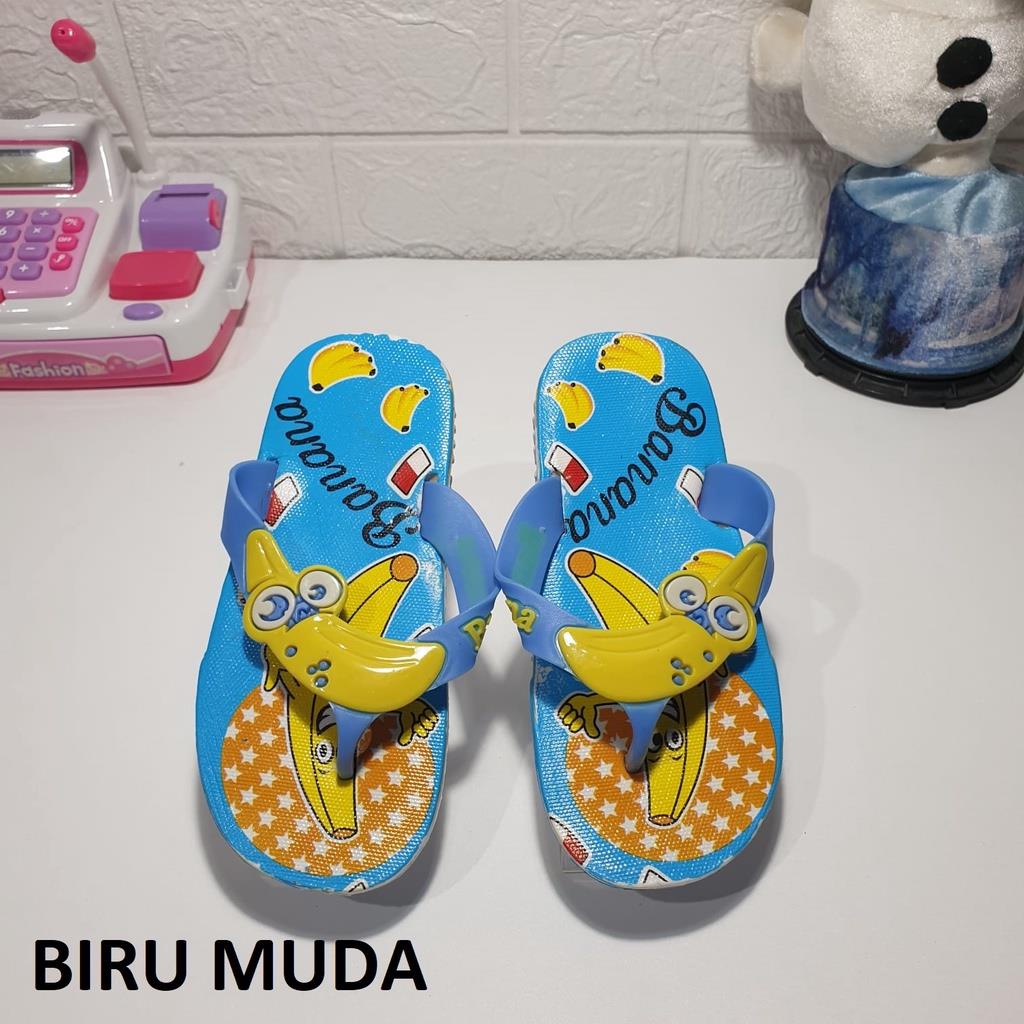 Sandal Jepit Anak lucu Banana pisang 1 ringan import lls 618-7k 24-29