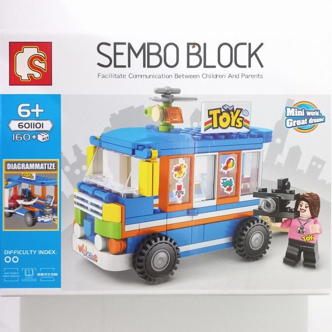Sembo Block Toko City Store Mini Figure Brick