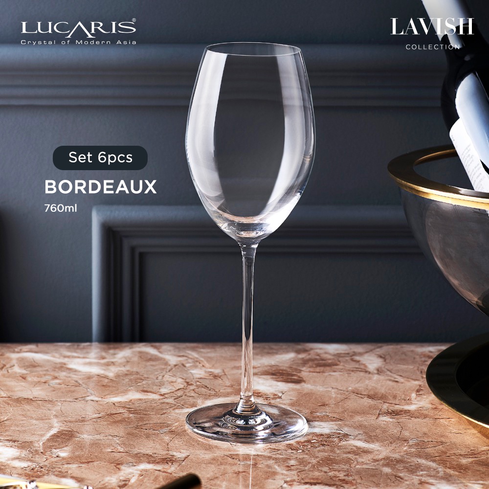 Lucaris Lavish Bordeaux / Gelas Wine Kristal