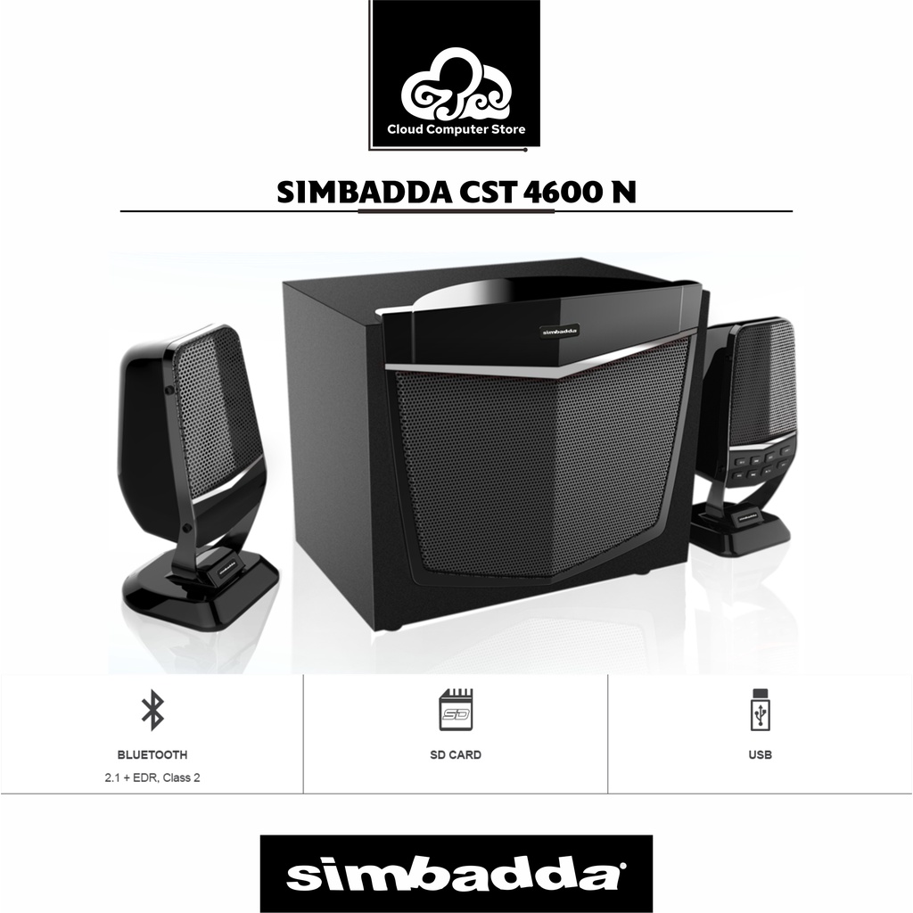 Simbadda Speaker CST 4600N (USB port+memory+bluetooth+remote control)