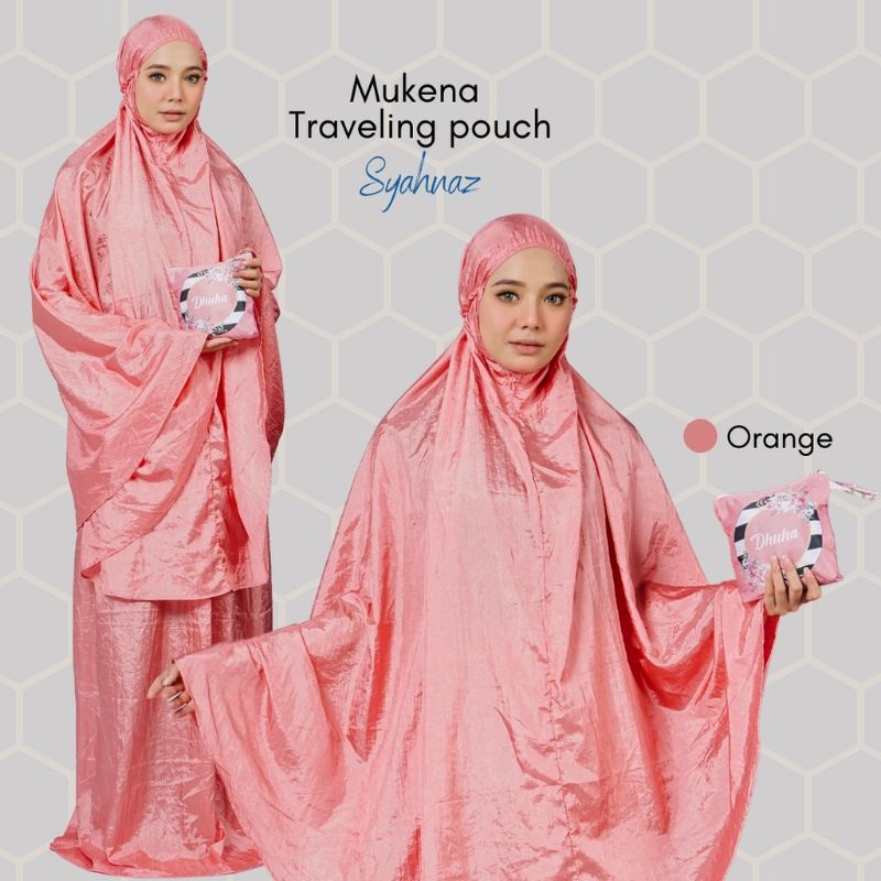 Medan Termurah Jumbo Ringan nyaman adem Mukena Traveling + Pouch parasut premium syahnaz