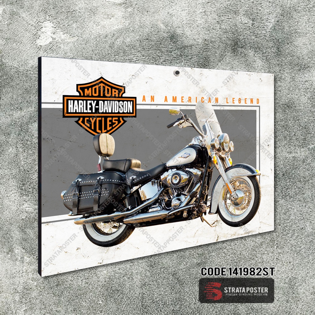 Poster harley davidson Hiasan dinding motor Dekorasi ruangan Wall decor