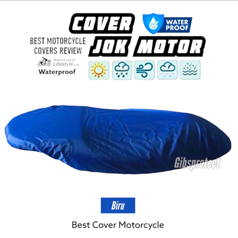 Sarung Jok Motor Anti Air Cover Pelindung Jok Motor Beat Vario Scoopy Genio Mio Fino X-ride Spin Satria Sonic Supra Shogun Jupiter N-max Pcx Adv Aerox Freego Vespa