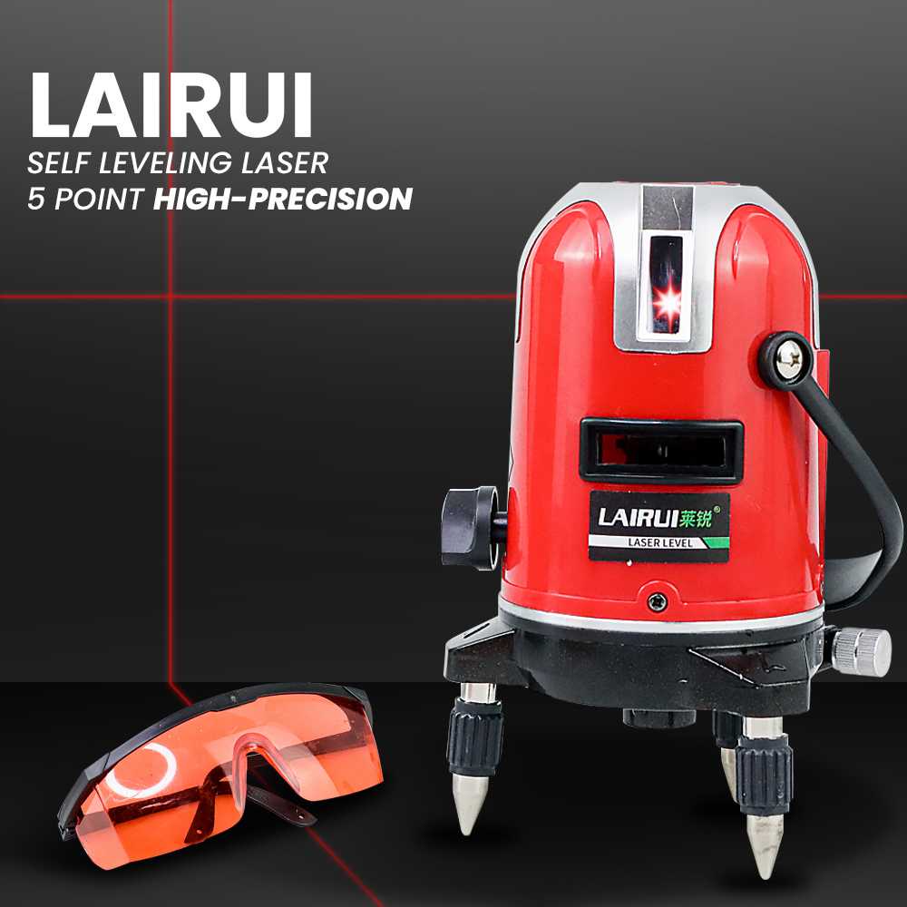 PROMO Mesin Self Leveling 5 Point Laser Pengukur Kemiringan 4V1H  LAIRUI OMOT8XRE