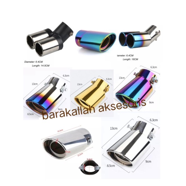 Muffler Ujung Knalpot Mobil BRIO