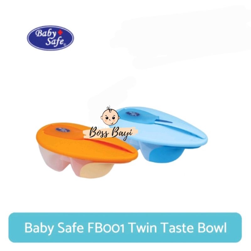 BABY SAFE - FB001 Twin Taste Bowl / Tempat Makan Bayi Anak