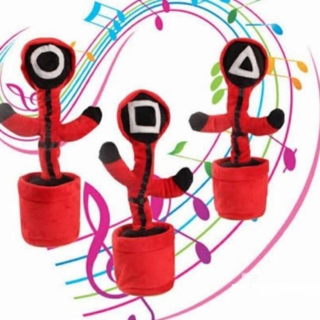 BONEKA KAKTUS GOYANG MENARI LED /BONEKA KAKTUS BICARA /DANCING CACTUS - Boneka Kaktus