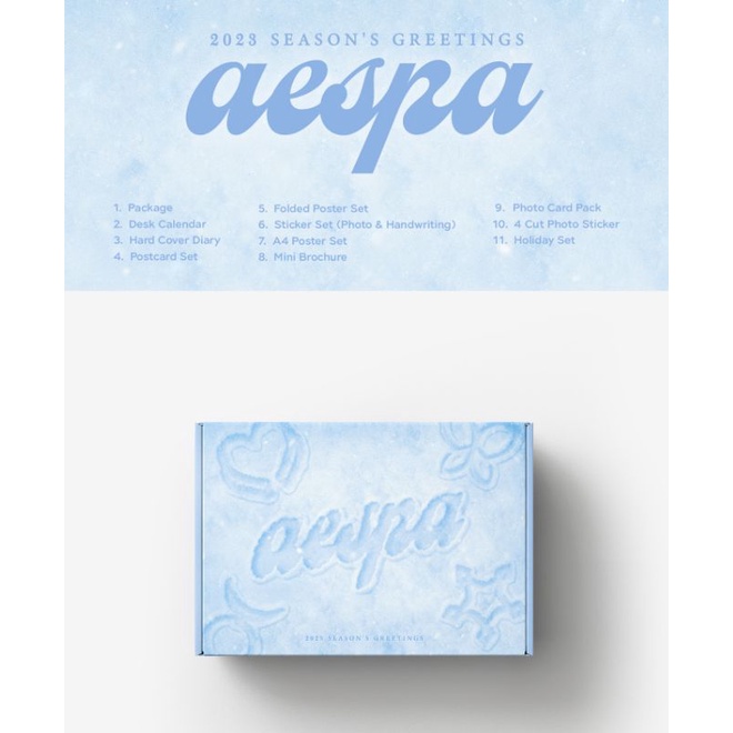[ READY STOCK ] SEASONS GREETINGS 2023 SG23 AESPA NINGNING WINTER POB RANDOM SMTOWNANDSTORE KTOWN4U