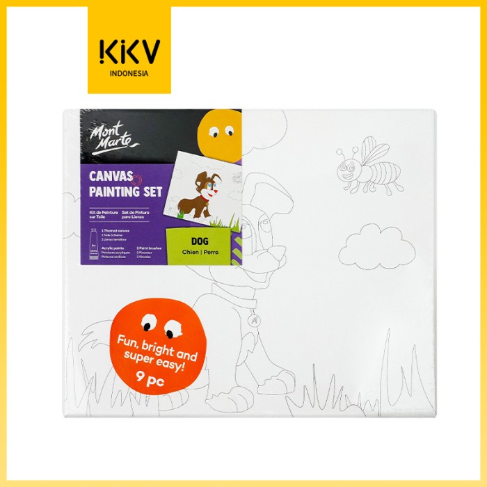 Jual KKV MONT MARTE Coloring Painting Canvas Set Lukis Gambar Anak DIY ...