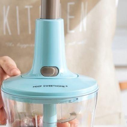 Chopper Tekan Blender Manual Pemotong Pencacah Penggiling Daging 2L
