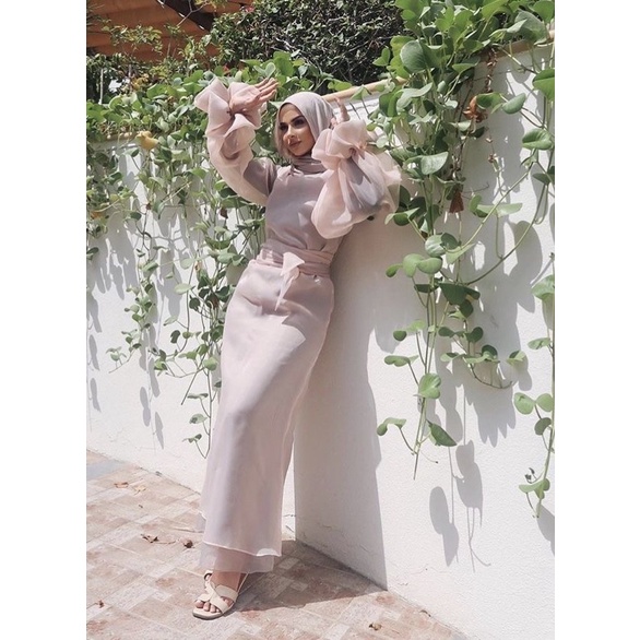 DRESS HIJAB ORGANZA DRESS MUSLIM GAMIS