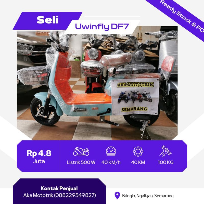 Sepeda Listrik Uwinfly DF 7 TERBARU 2022