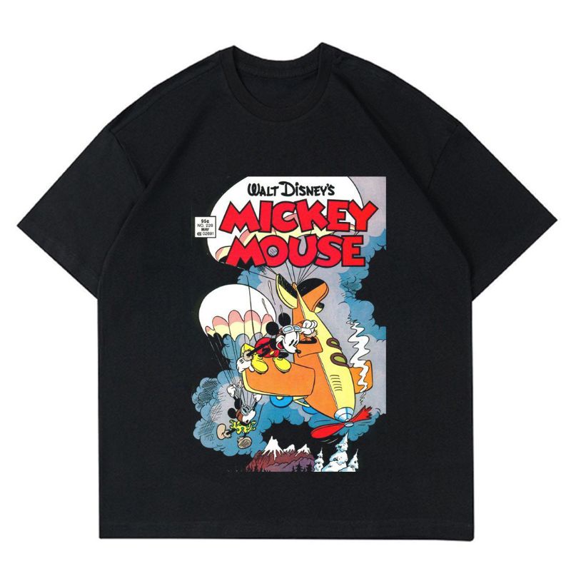 TSHIRT | OVERSIZE | KAOS DISNEY MICKEY MOUSE | T-SHIRT CARTOON 90'S | BAJU DISNEY HITAM