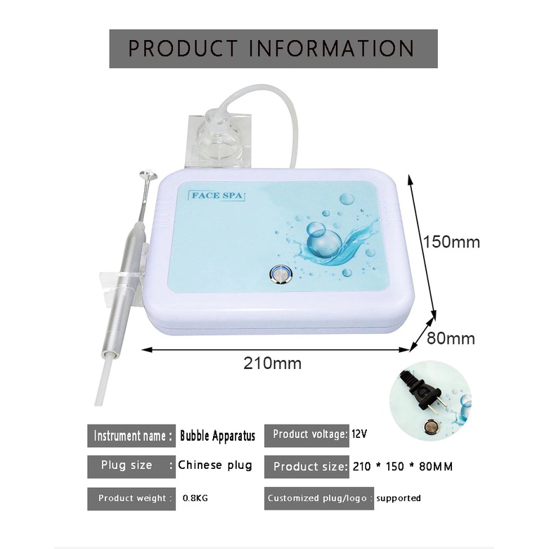 mesin bubble foam maker spa face SNOW WHITE pembuat busa sabun cleanser pembersih pori pori prosesn deep CLEANSING