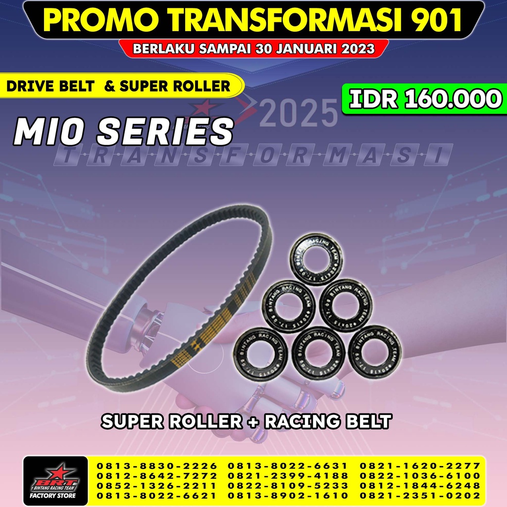 RACING V-BELT + ROLLER MIO SPORTY BRT