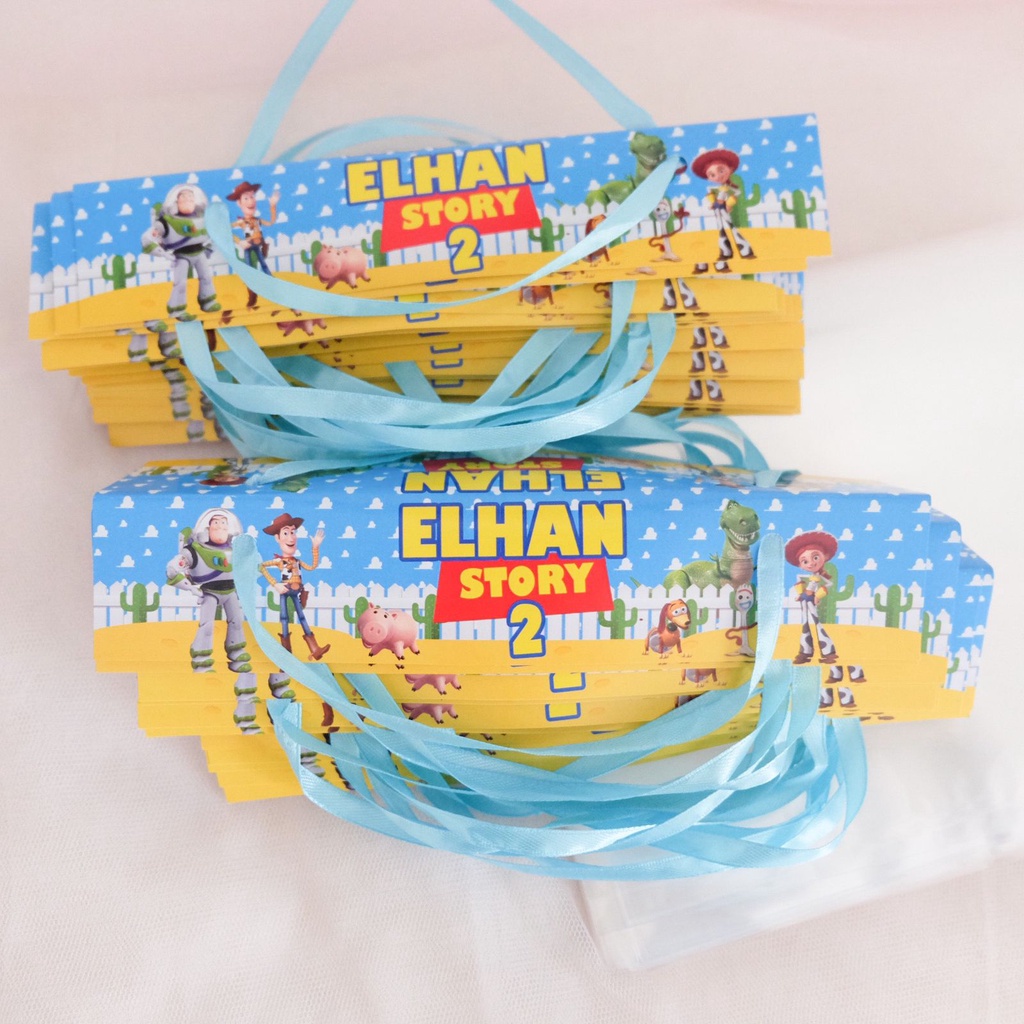 

Toy Story Label Kantong Snack Goodie Bag Birthday / Kantong Souvenir Hampers Ulang Tahun