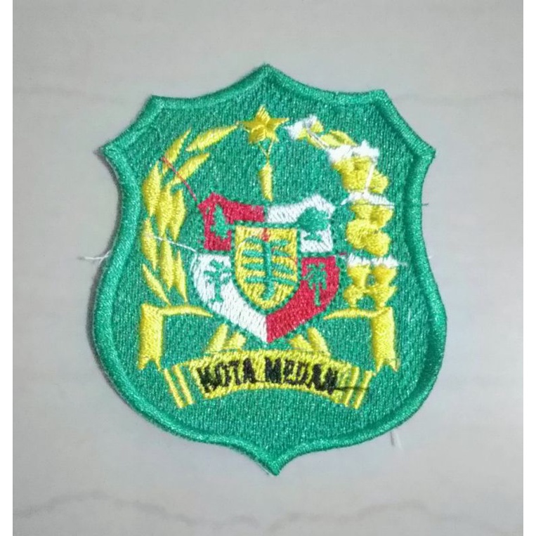 BADGE LOGO PEMKO MEDAN BORDIR