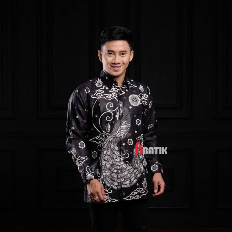 Couple Batik Ayah Dan Anak Laki-laki // Kemeja Batik Pria Dewasa Dan Anak Cowok Motif merak