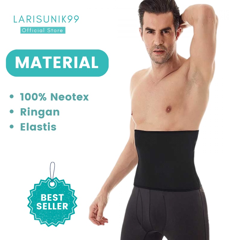 Korset Langsing Pengurus Perut Belt Corset Neotex Korset Waist Man Pembakar Lemak