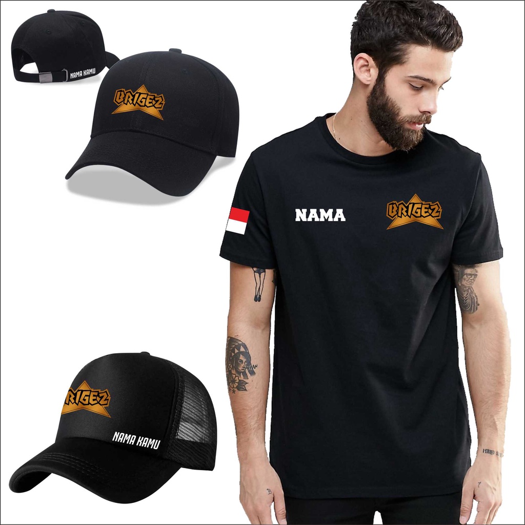 KAOS BRIGEZ INDONESIA, KAOS ORMAS BRIGEZ .BISA PAKAI NAMA SENDIRI