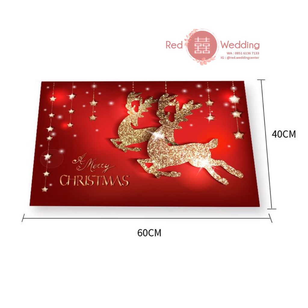 [LIMITED EDITION] Karpet tema MERRY CHRISTMAS Stock terbatas X'mas Edition