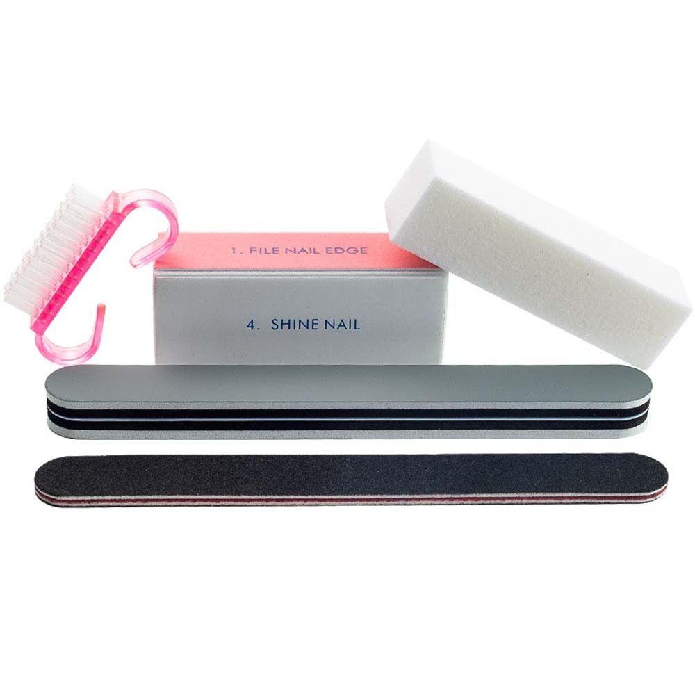 Mxbeauty Kikir Kuku Wanita Surface Smoothing Gel Buffing Nail Brushes Nail Files Set