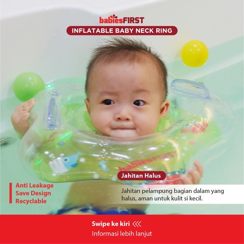 BABIESFIRST Inflatable Baby Neck Ring  / Ban Leher Bayi / Ban Renang Bayi / Pelampung Leher Bayi
