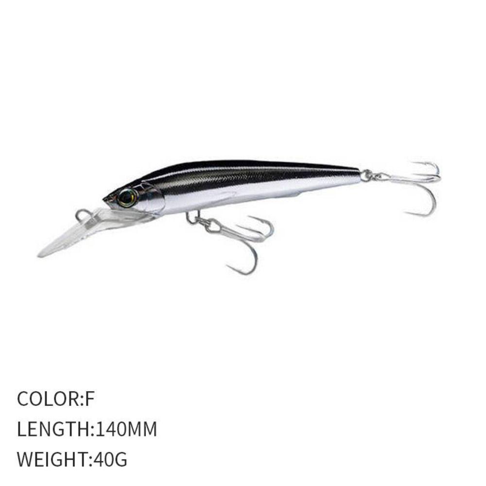 Preva Umpan Ikan Kecil Tenggelam Multicolor Crankbaits Striped bass 140mm/40g Minnow Lures