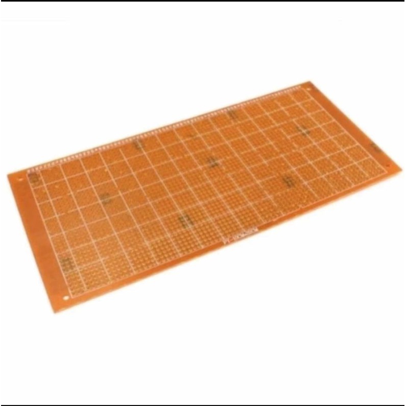 Pcb bolong bolong 10cm x 22cm papan pcb untuk merakit lampu led dan ic jual per/10pcs