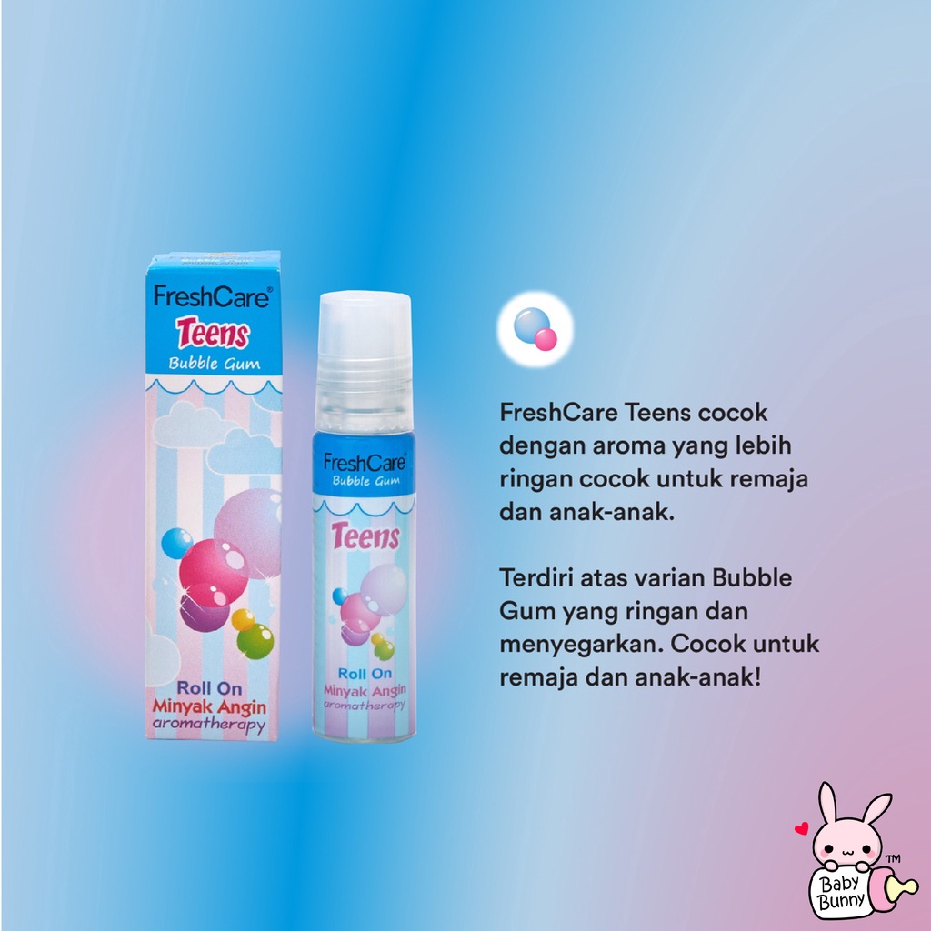 ❤ BELIA ❤ FRESH CARE Teens (✔️BPOM) Minyak Angin Aromatheraphy Roll On 10mL | freshcare gosok teen