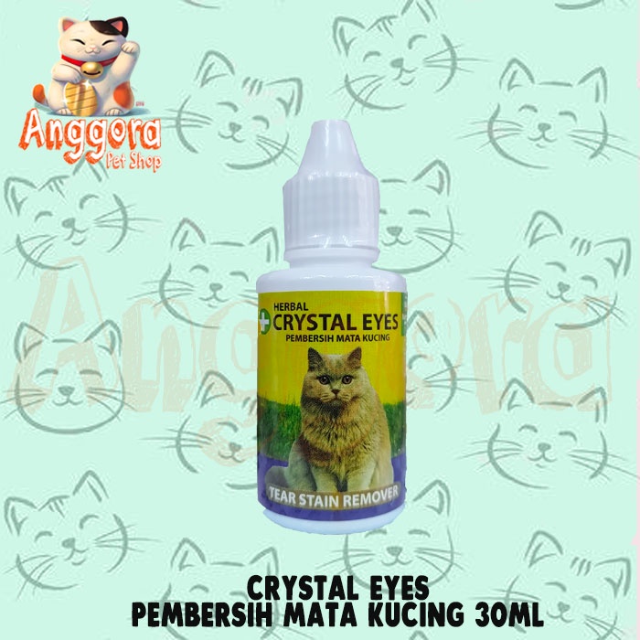 Crystal Eyes obat tetes mata Kucing Anti Belek Kotoran Sekitar Mata Luka Dan Iritasi Aman